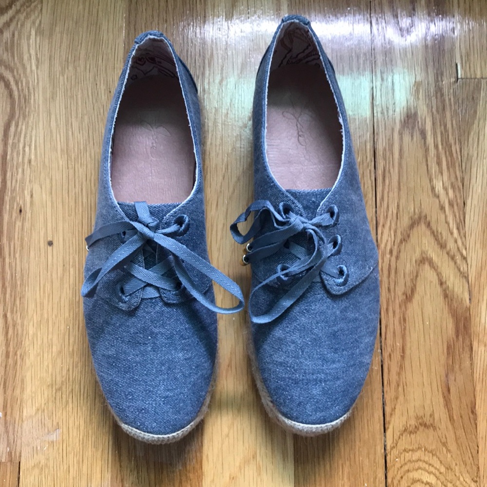 JOIE denim blue sneakers, size 5